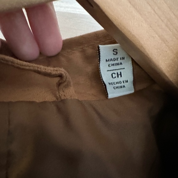 Levi’s faux suede moto jacket Tan Small - Picture 5 of 5